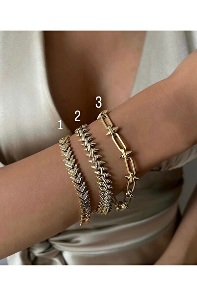 XUPING JEWELRY KUYUMCU SERİ 14K RENGİ TEL DİKEN MODEL 18+3CM 3NUMARALI ÇELİK ...