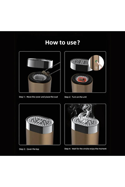 Generic LUX Electric Oud Incense Bukhoor Burner Aroma Diffuser