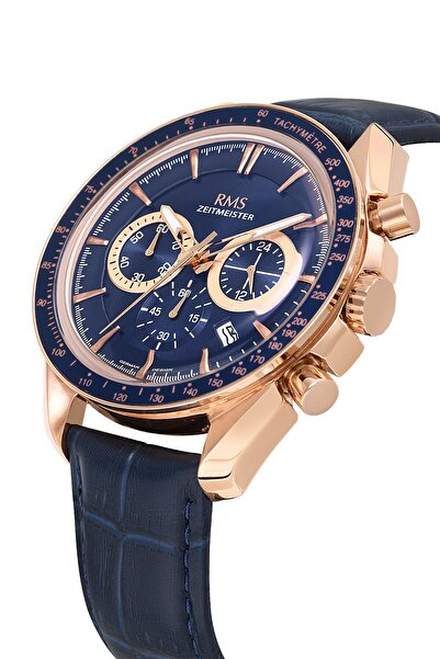 Romanson Lacivert Deri Kordon Erkek Kol Saati L-RMS.1.AG1540.07