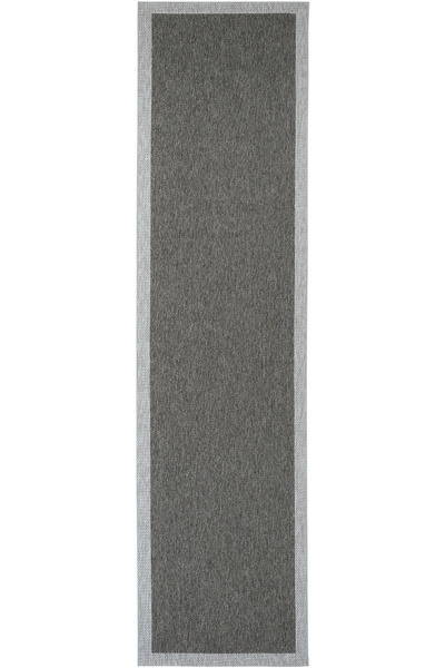 Cool Halı Elena Antrasit Gri Sisal Görünümlü Kaymaz Taban Bordürlü İnce Dokum...