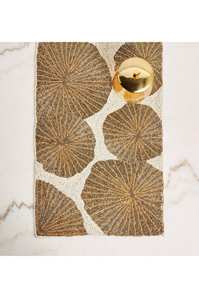 Generic Starburst Beaded Table Runner - 91 x 33 cm