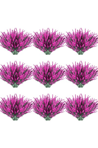 Arabest زهور الخزامى الاصطناعية الخارجية المقاومة للأشعة فوق البنفسجية، لا تب...