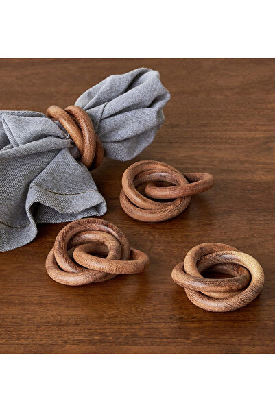 Generic Rustic 4-Piece Napkin Holder Set