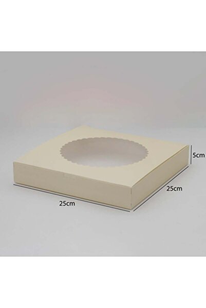 Generic 12 pieces of paper boxes with a transparent window, off-white color