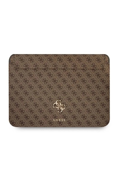 Guess 4G Big Logo Laptop Sleeve 13" Brown - Premium Eco Leather Case