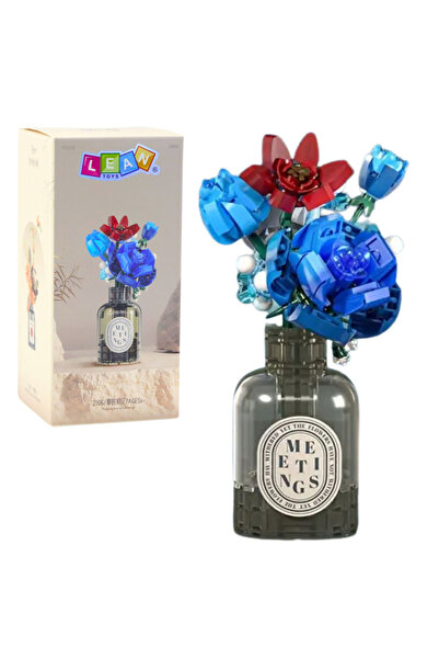 Three top online Buchet de flori în vază roșu și albastru 358 buc.