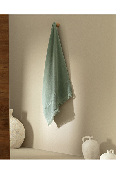 Madame Coco Πετσέτα μπάνιου Brenna 100% βαμβακερή - Πράσινη - 80x150 εκ.