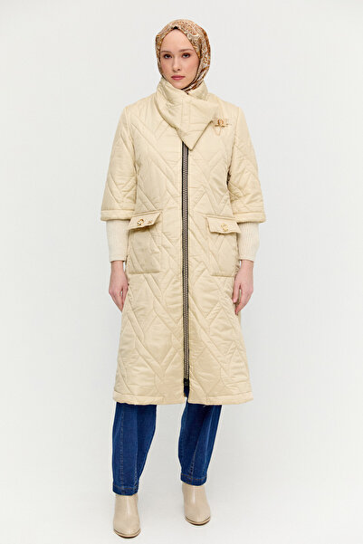 Setrms Mendil Yakalı Kapitone Kaban