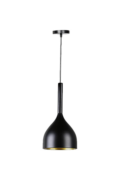 Humer Modern black and gold pendant light, E27*1L, 17 cm diameter