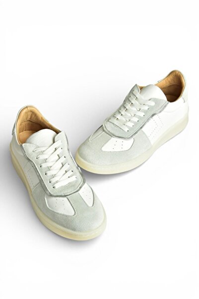 Fox Shoes Y555201403 White Genuine Leather Women's Sports Shoes Sneakers