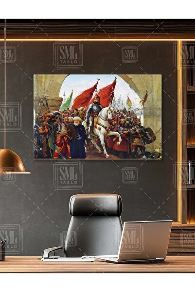 SML TABLO Fatih Sultan Mehmet İstanbul At Üstünde ile Giriş İstanbulun Fethi ...
