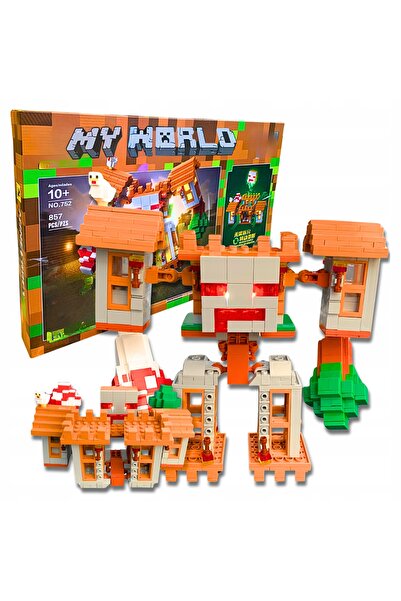 Other brand Minecraft Robot Fortress 2in1 LED House Gaming Block Set