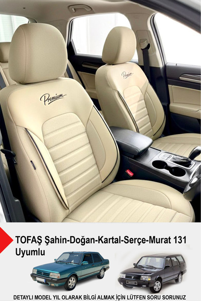 GM-DESIGN Premium Series Luxury Linen Car Seat Cover (Compatible with Tofaş K...