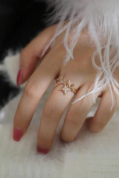 New Obsessions Star Detailed Vip Ring