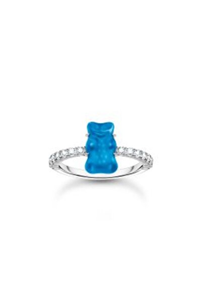 Thomas Sabo TR2459-052-1-54 Silver ring w. blue Goldbears