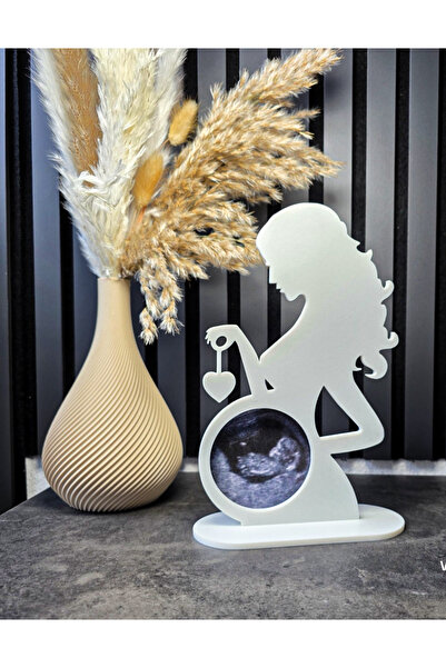 Lorien3D Anne Silüet Ultrason Fotoğraf Çerçevesi – Dekoratif Hamilelik Hatıra...
