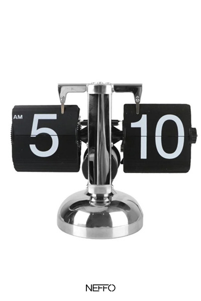 NEFFO Retro Flip Mekanizmalı Lüks Masaüstü Saat