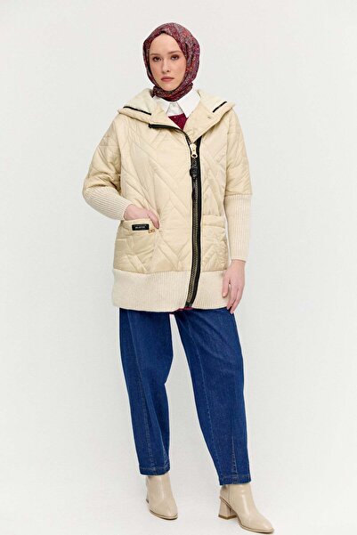 Setrms Kapüşonlu Sportif Kapitone Kaban