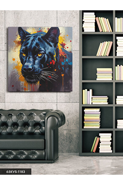 Evinemoda Black Panther One Piece Square Canvas - Canvas Art Print