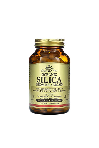 Solgar Silice oceanică din alge roșii (Siliciu) 100 capsule -