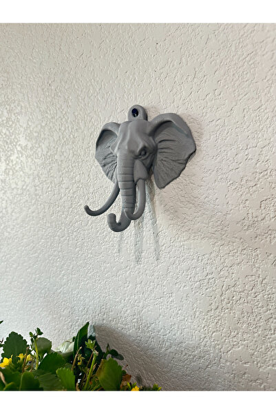 ÖKTEM DESİGN 3D FİL duvara monte anahtarlık askısı