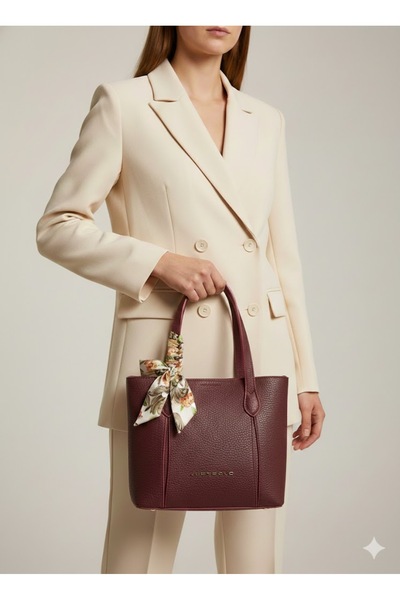 Just Polo Women's Scarf Detailed Shoulder and Hand Bag