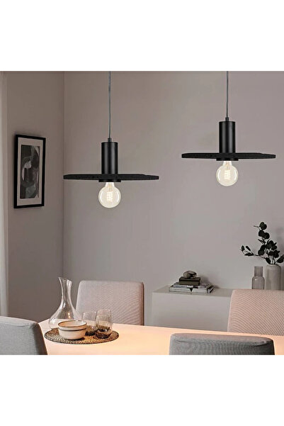 Humer Modern black hanging chandelier E27*1L, diameter 28 cm