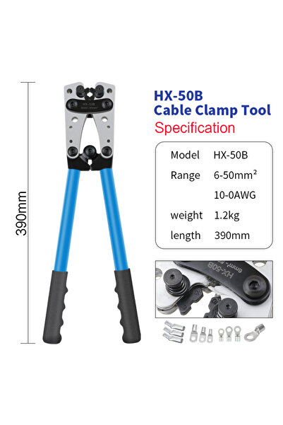 Choice HX-50B Portable cable manual crimping tool HX-50B crimping pliers 6-50...