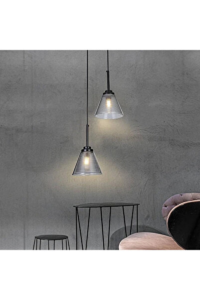 Humer نجف علاقي مودرن اسود E27*2L مجوز