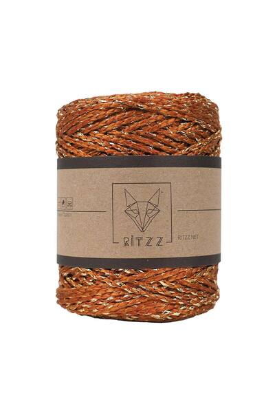 Ritzz Luvia Polyester Glitter Bag Strap Tan - Gold Glitter