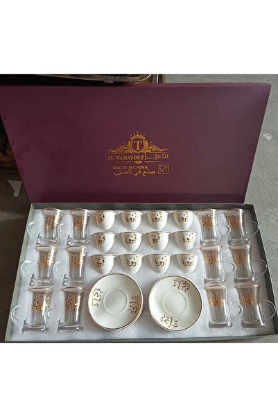 Generic Elegant tea and coffee cup and saucer set, 36 pieces