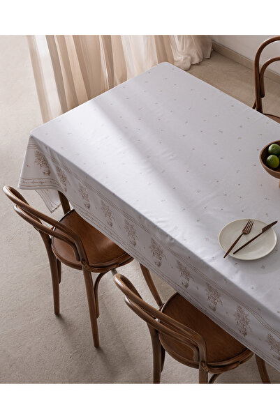 Madame Coco Carel Cotton Tablecloth - Beige - 160X250 cm