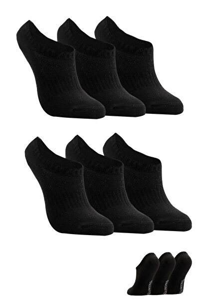 Slazenger JAKE Σετ 6 γυναικείων μαύρων κάλτσες