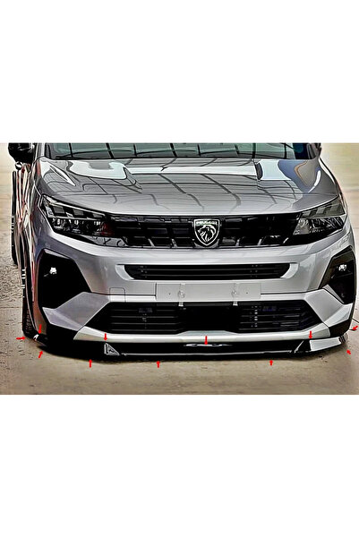 FV-TUNİNG Rifter Berlingo Combo Doblo Proace Uyumlu Ön Lip Parlaksiyah 21-25