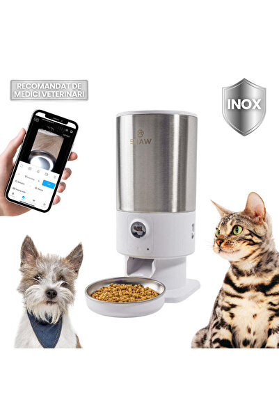 SHAW Hrănitor automat Smart SHAW® PRO V3 cu cameră HD și control prin aplicaț...