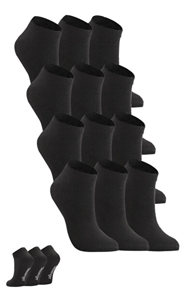 Slazenger JAIME Σετ 12 γυναικείες μαύρες κάλτσες