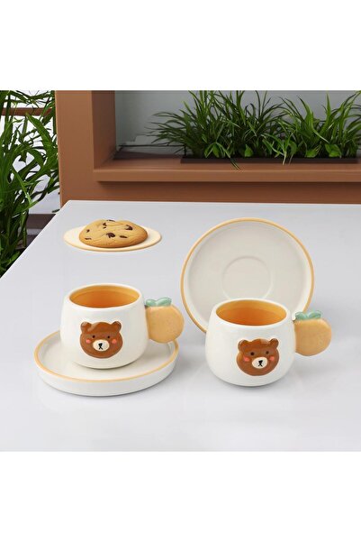 Kosova KAHVERENGİ AYICIK 2 KİŞİLİK TÜRK KAHVESİ FİNCANI