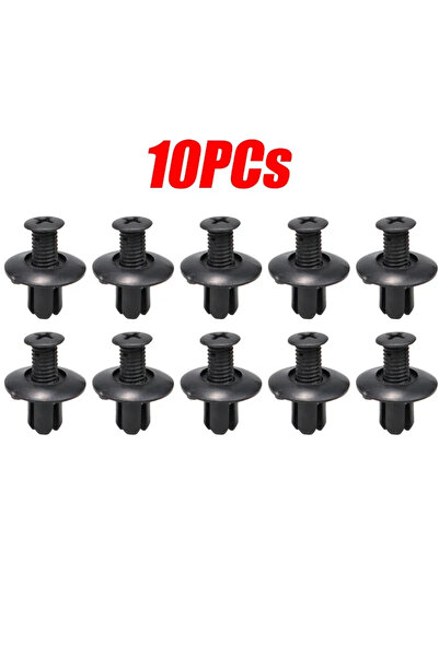 Choice3 10pcs 50pcs Car Hole Plastic Rivets Fastener Push Clip Black Auto Veh...