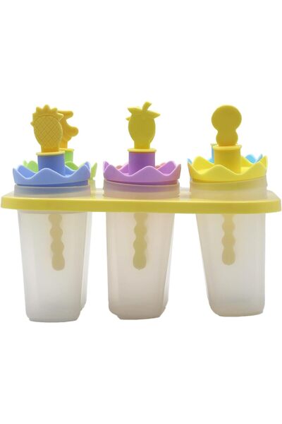 Ideal Pack 6 PCS Fruit Shaped Ice Cream Mould Set