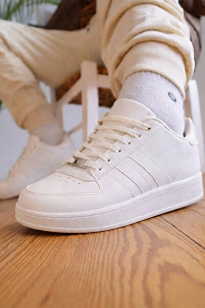 SOLAZER Pantofi sport albi confortabili de zi cu zi pentru femei