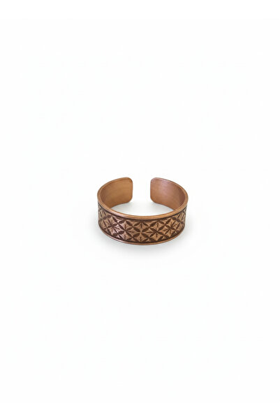 Güney Takı Store Special Motif Design Pure Copper Ring Ayetel Kürsi Solomon S...