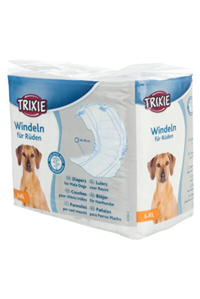 Trixie حفاضات للكلاب الذكور، 12 قطعة - مقاس كبير - كبير جدًا
