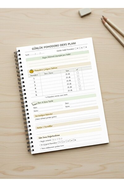 İmajmix دفتر ملاحظات بومودورو للدراسة مقاس A5 |   مخطط الدروس اليومية |   30 ...