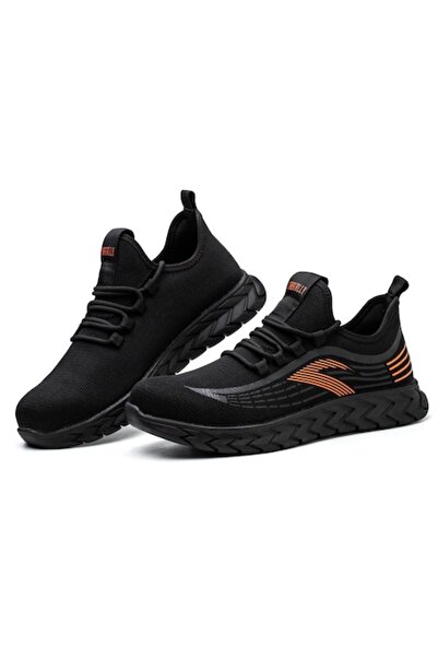 OEM Exhibition safety shoes, black/orange, metal toe cap