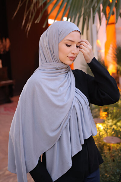 İmajButik Γκρι Καζ Σάλι από Χτενισμένο Βαμβάκι