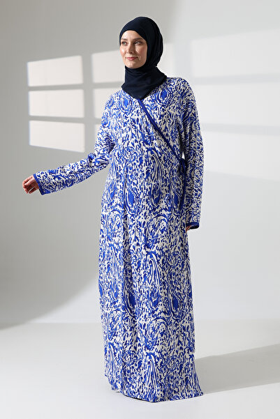 ÖNE BUTİK WOMEN'S SIDE TIE VISKOSE Prayer Dress LIKAPA