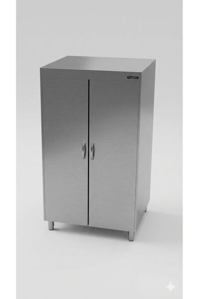 sc sonsesconcept Paslanmaz Ekmek Dolabı, Çift Kapaklı, Endüstriyel Malzeme Do...