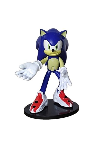 Sonic Figurina Articulata, Sonic, 7.5CM cu Sticker
