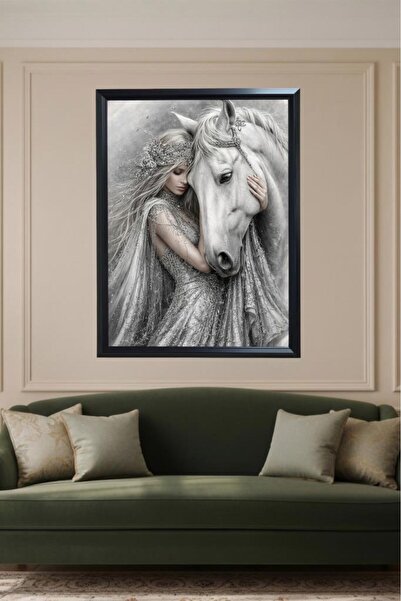 LUXRN Pictură murală premium cu tematică de colecție, laminată și înrămată