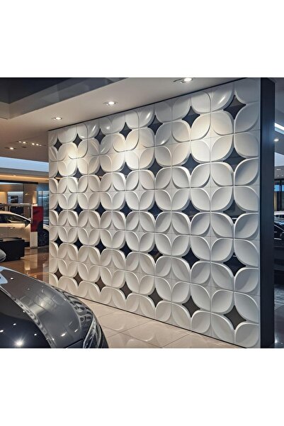 Duvarım FORA AYNALI 3d Duvar Paneli Boyanabilir (50 cm * 50 cm / 4 Adet/ 1 m2)